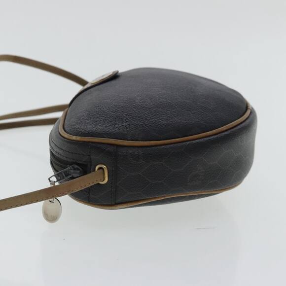 DIOR Honeycomb Canvas Shoulder Bag Black Brown Silver - Picture 3 of 16